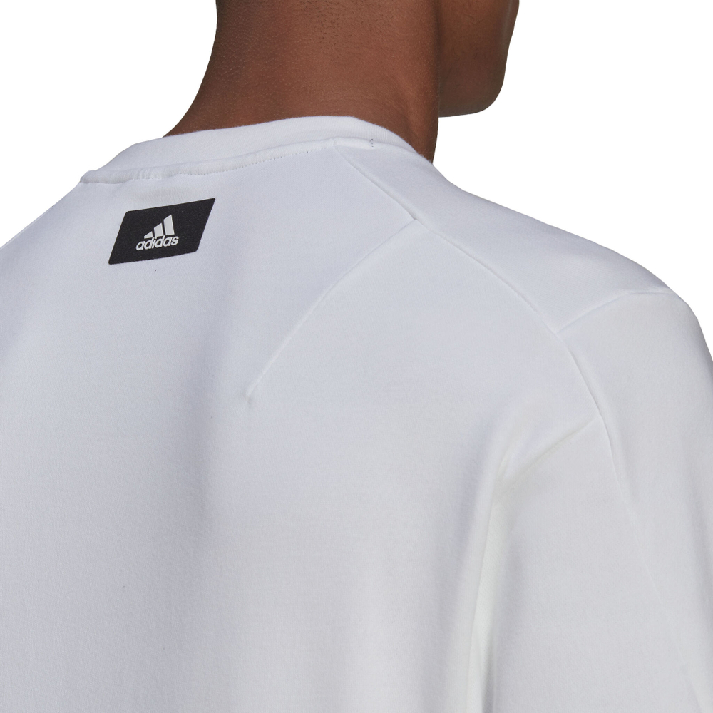 Мужская кофта теннисная adidas Future Icon 3BAR Crew Sweatshirt Men - White, Green