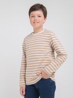 Лонгслив "Полоска Песок" 7+