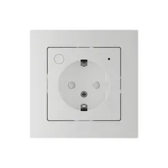 Розетка AtlasDesign Smart 16А L+N с заземл. защ. шторки Zigbee механизм бел. SE ATN000145Z