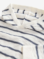 Лонгслив с капюшоном для мальчика Next E27-753, Белый, Синий