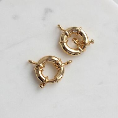 УЦЕНКА!!!! Замочек карабин 17 мм, позолота У110