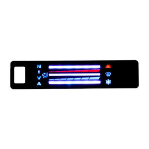 Ручки управления отопителем с рычагами на Лада Нива 4х4 с  синей подсветкой