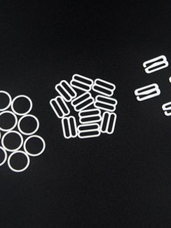 Набор металлофурнитуры белый 001, 15 мм