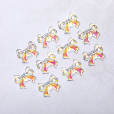 Blesk, Украшение для ногтей "Бантики" №05 (пластик) разм 10*8 мм, 10 шт.