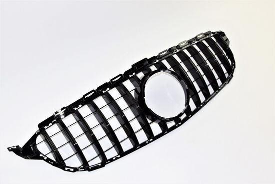 Решетка радиатора V.1 глянцево - черный для Mercedes C class W205 2015-2017