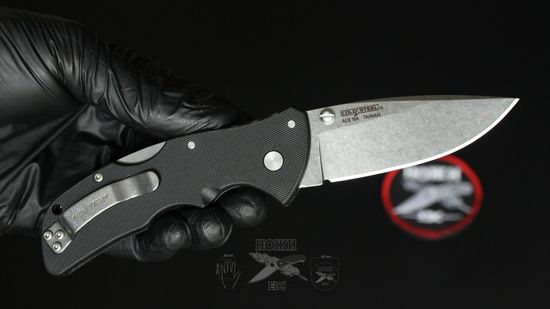 Складной нож Cold Steel 27BAC Mini Recon 1 Clip Point c клинком из стали AUS-10A, рукоять GRN