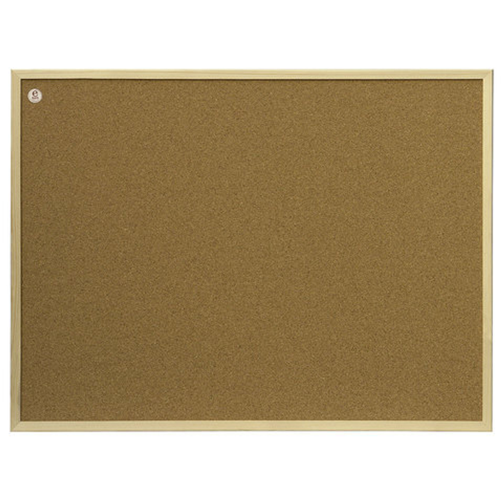 Доска пробковая для объявлений 100x200 см, коричневая рамка из МДФ, 2х3 OFFICE, (Польша), TC1020