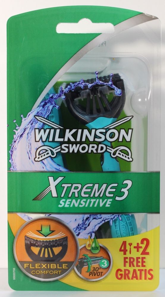 Wilkinson Sword одноразовые станки Xtreme-3 Sensitive 4+2 шт