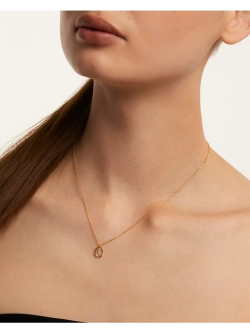 Колье женское PDPaola Мини-Буква X серебро 925 пробы покрытое золотом 750 пробы CO01-535-U