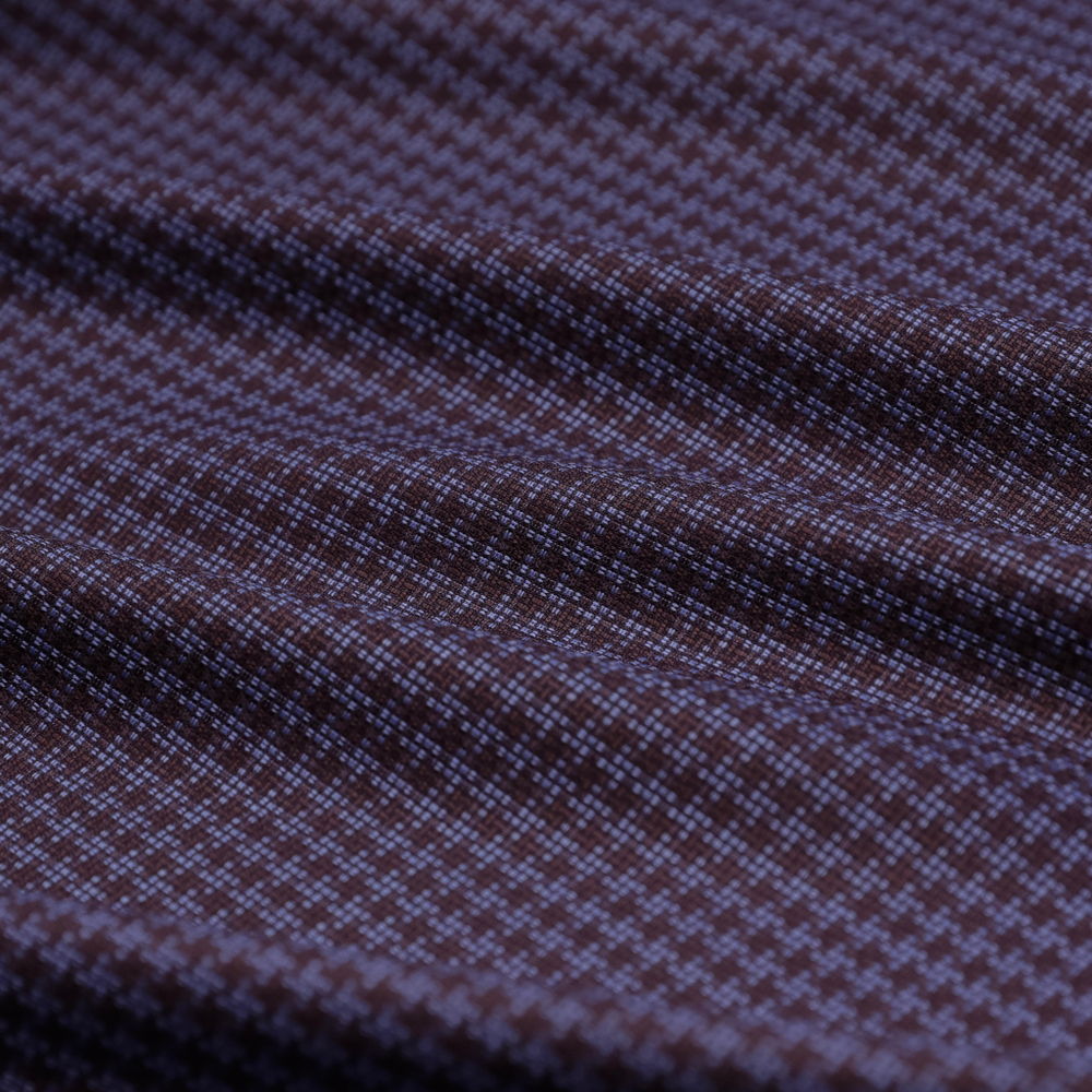 Тонкая шерстяная ткань с шёлком в мелкий узор