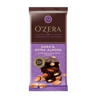 Шоколад горький с цельным миндалем Dark and Extra Almond, 90 г