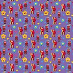 Упаковочная бумага (0,7*1 м) Яркие Симпатики, 10 шт.