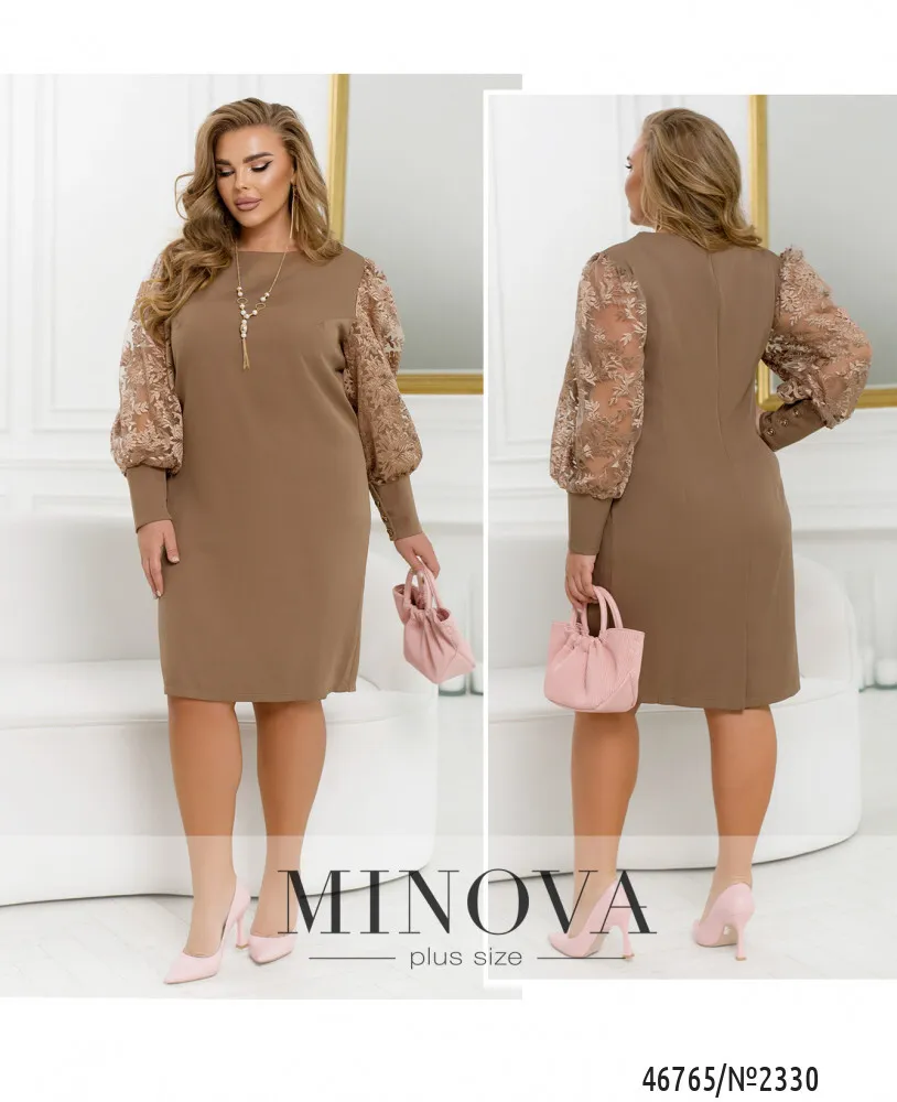 Платье 2330-бежевый Minova