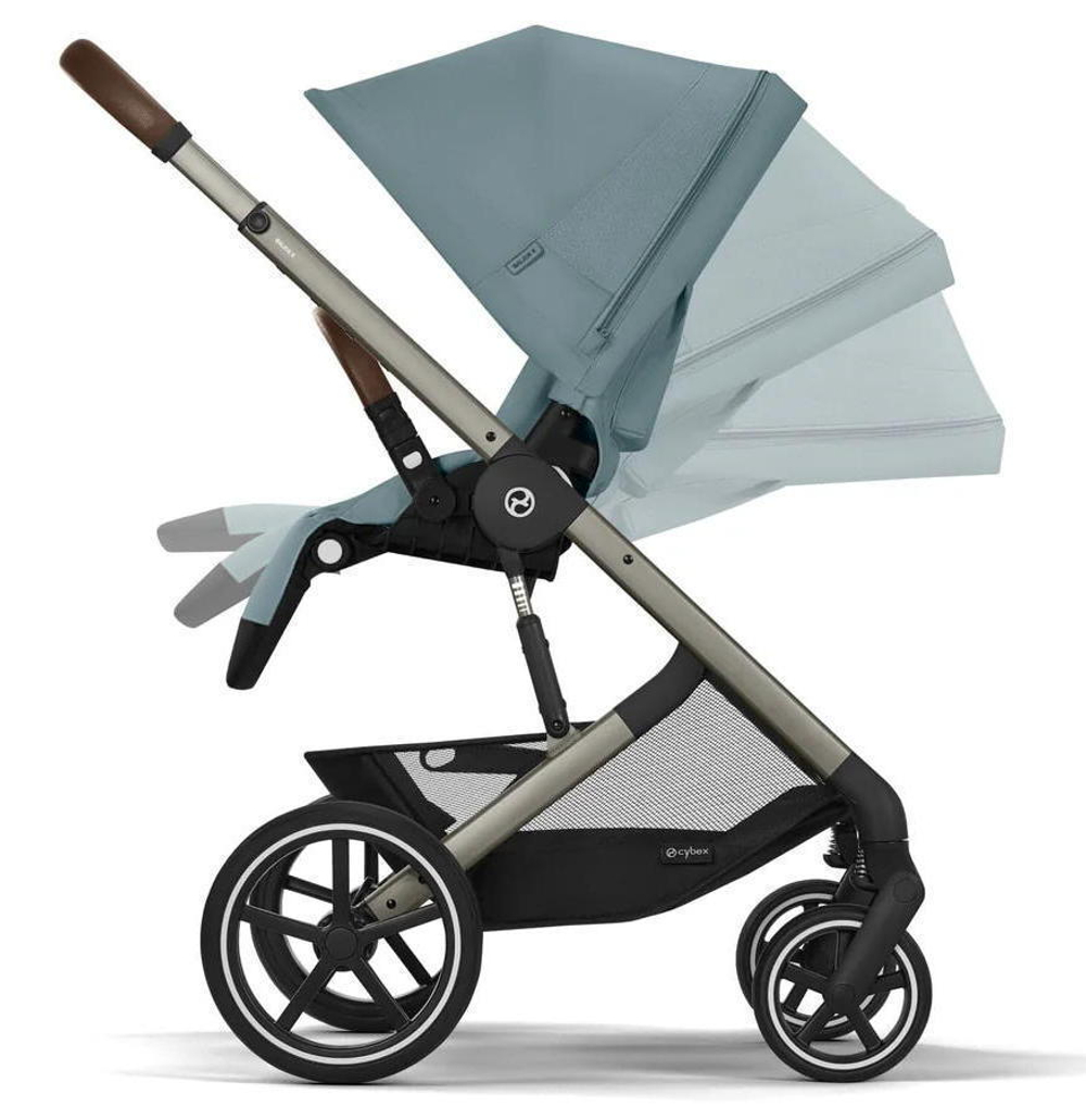 Коляска Cybex Balios S Lux TPE complete 2 в 1 Stormy Blue с дождевиками