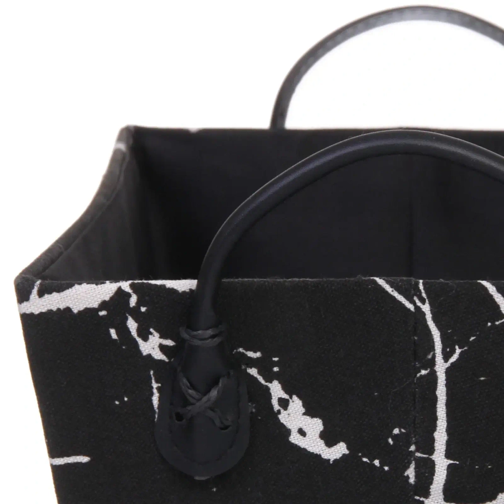 Коробка для хранения с ручками «ИДЕЯДОМА», цвет черный, 31*21*16см (лейбл Селфи)