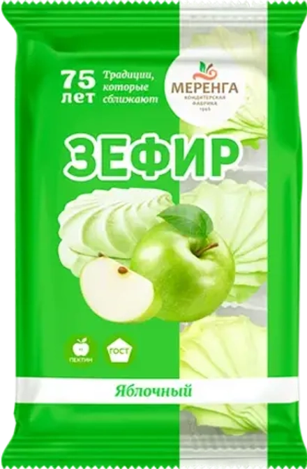 Зефир с яблочныйм вкусом 270 гр