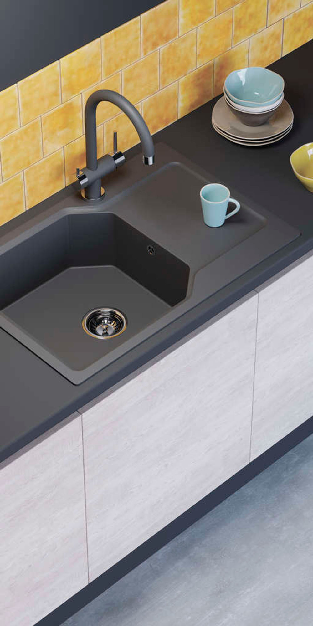Мойка Omoikiri Yonaka 78-LB-BL Artgranit | Черный