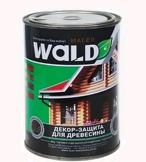 Пропитка по дереву защит.-декор. WALD махагон  1л   РАДУГА