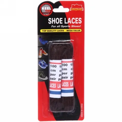 Шнурки для обуви «Классические», круглое сечение, цвет коричневый, 2 пары, 100см