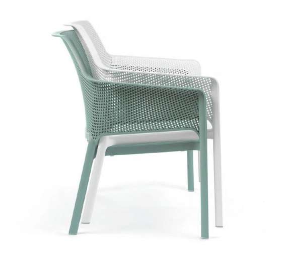 Уличный пластиковый диван Net ментоловый