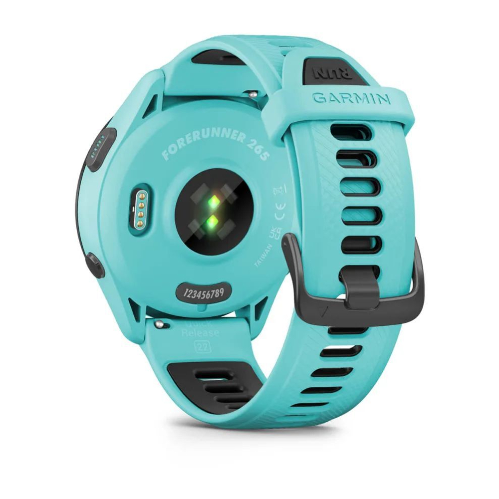 Часы Garmin FORERUNNER 265, WiFi, GPS, EU/PAC, Aqua, 010-02810-12