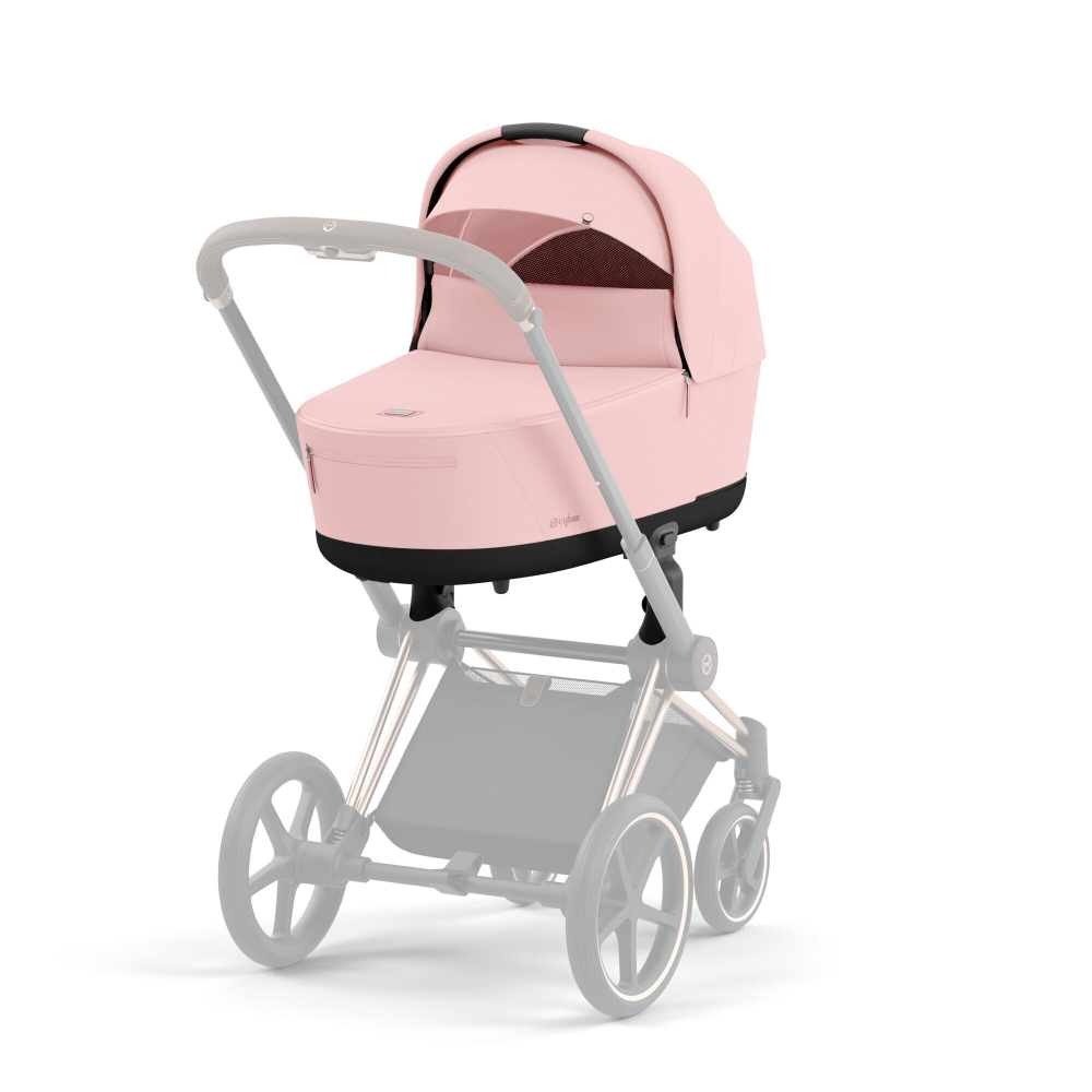 Коляска Cybex Priam IV 3 в 1 цвет Peach Pink на шасси Rosegold