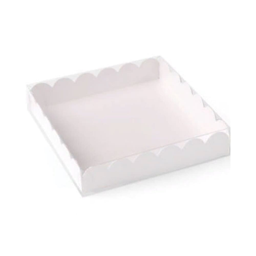 Коробка для печенья 210*210*30 мм (белая)