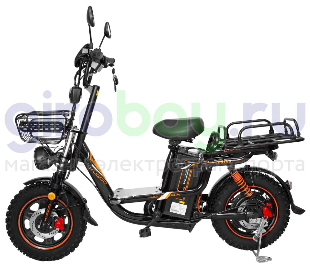 Электровелосипед Kugoo Kirin V3 PRO PLUS (60V/28.6Ah) внедорожная резина фото №8