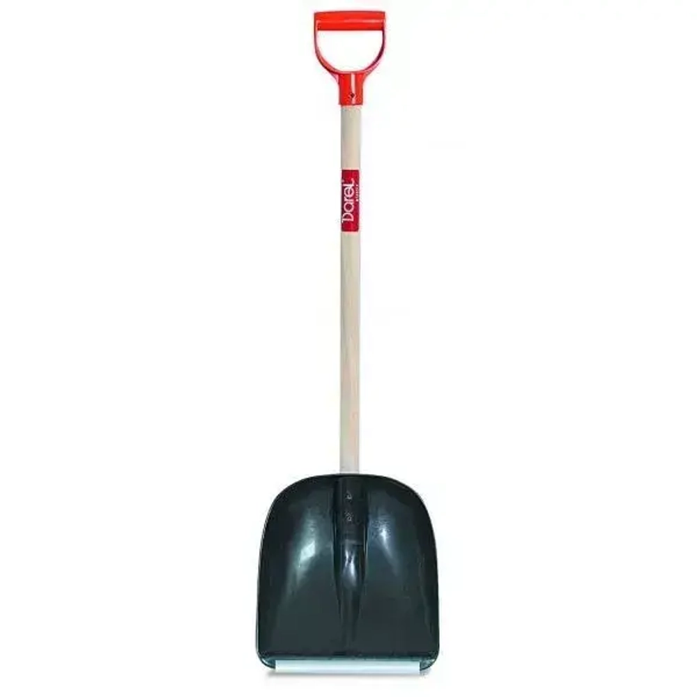 Лопата снегоуборочная малая с ручкой черная