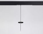 A2660 BK черный крепеж трековый подвесной для корпуса DIY D85mm 240*42*25 H1500