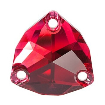 Стразы "Сваровски"  16 х 16 мм, кристалл  багряный (scarlet 276), 1 шт.