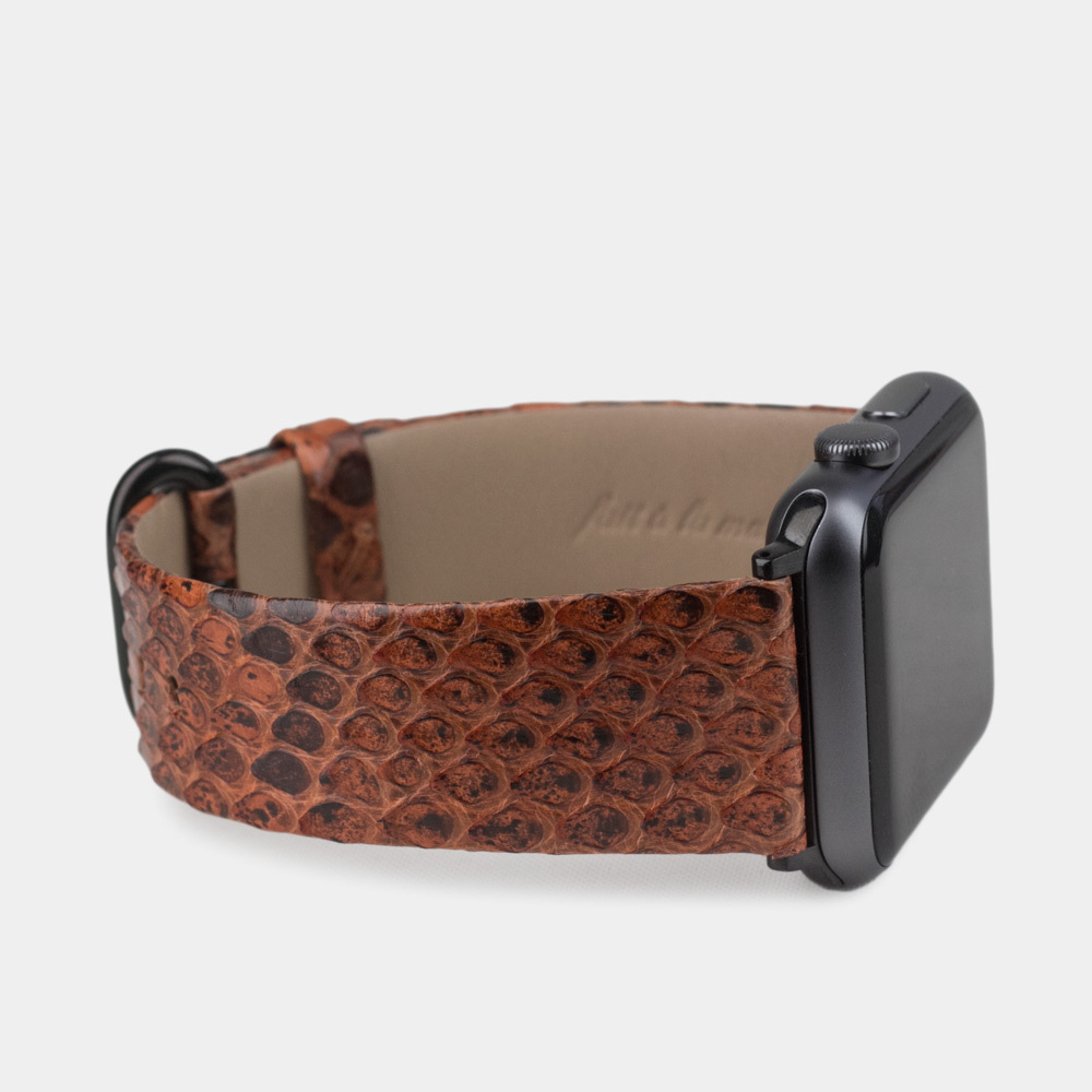 Ремешок кожаный для Apple Watch 40/41mm Classic коричневого цвета