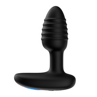 Интерактивная анальная вибропробка 3,3см Kiiroo OhMiBod Lumen Silicone Rechargeable App Enabled Butt Plug