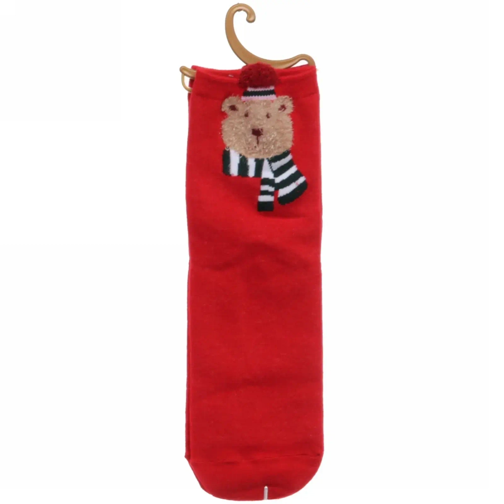 Носки женские «Новогодняя сказка «, микс 4 цвета, р-р 36-39 (крючок, пакет, стикер)