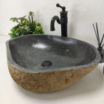 Раковина из речного камня RS-62010 (58*45*16)