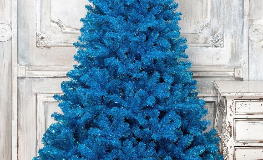 Искусственная голубая елка «Искристая голубая» (пвх) от 1,2 м до 2,4 м