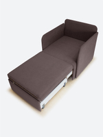 Кресло-кровать "Миник" с подлокотниками Dream Chocolate, купон Бульдог