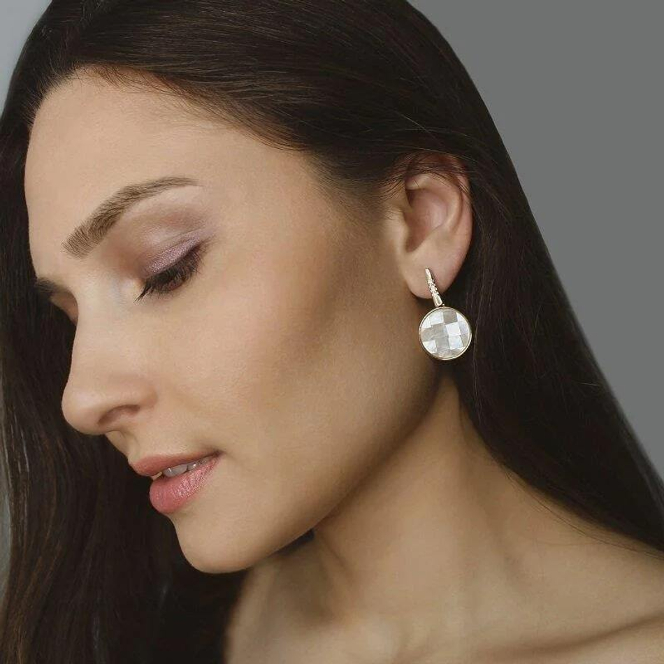 Серьги Possebon Mother Pearl Mosaic A2954.1 G