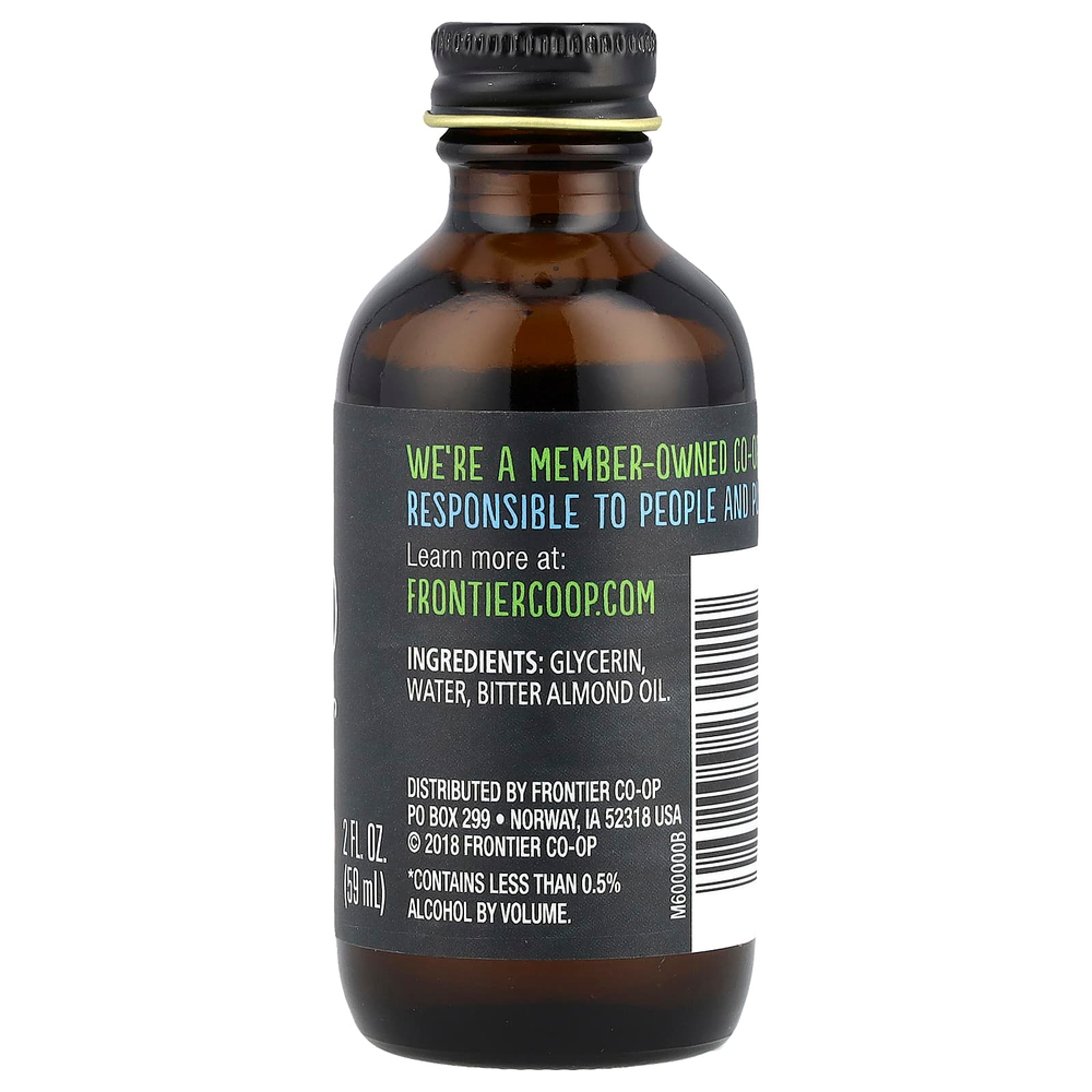Frontier Co-op, миндальный ароматизатор, без спирта, 59 мл (2 жидк. унции)