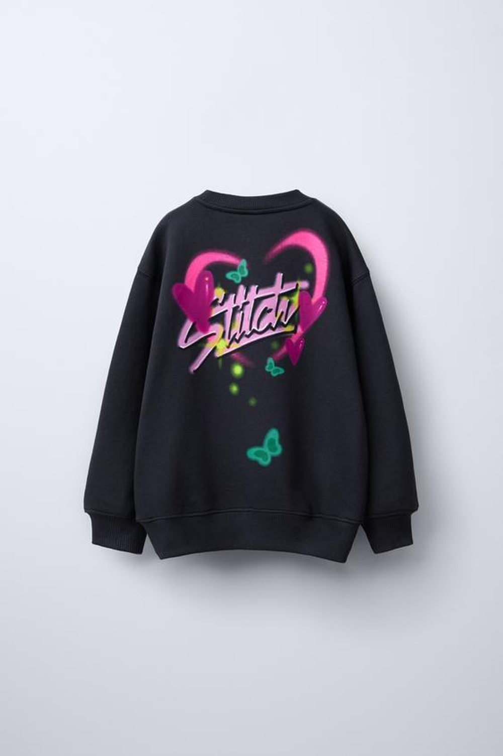 ZARA ХУДИ «ЛИЛО И СТИЧ» © DISNEY, АНТРАЦИТОВО-СЕРЫЙ