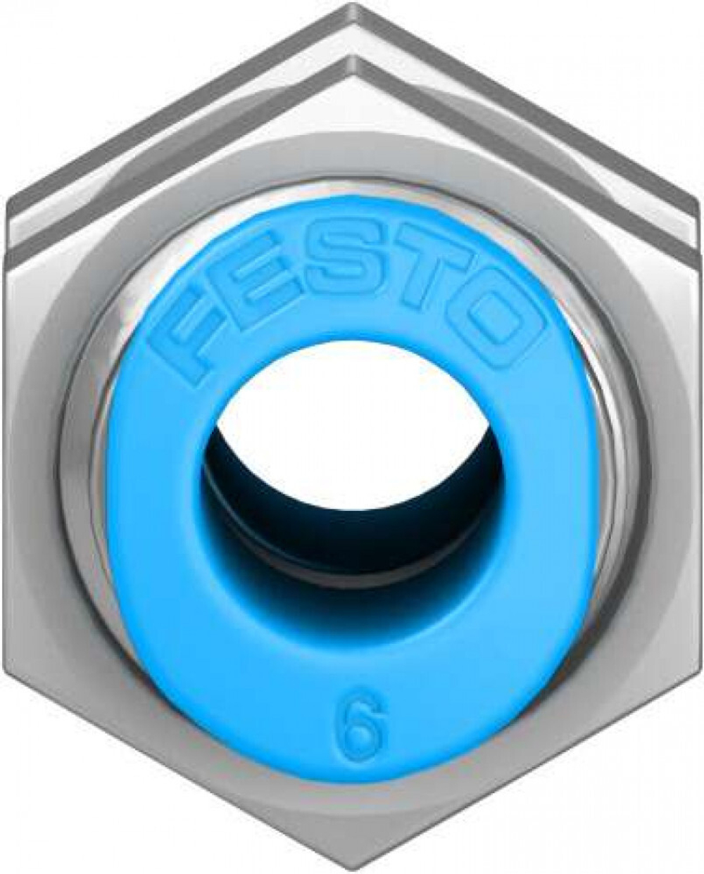 Муфта цанговая для панельного монтажа прямая Festo QSMS-6-100 (комплект 100 шт)