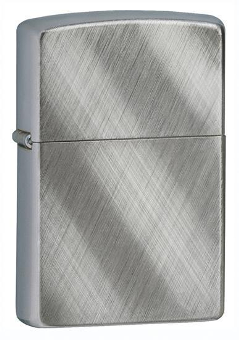Зажигалка Zippo с покрытием Brushed Chrome, латунь/сталь, серебристая, матовая, 36x12x56 мм