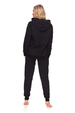 Худи с капюшоном и карманом (Размер: L) (Цвет: черный)