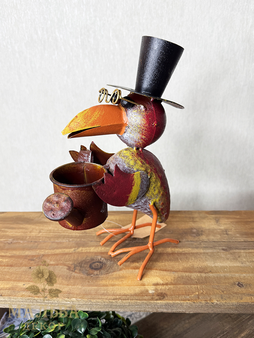 Садовый декор фигурка "Ворон-садовник" 18x12xH23 см / 19x13xH23 см CAMPO Home & Garden