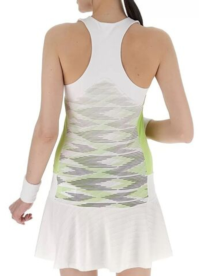 Теннисное платье Lotto Tech и D4 Dress - bright white/sharp green