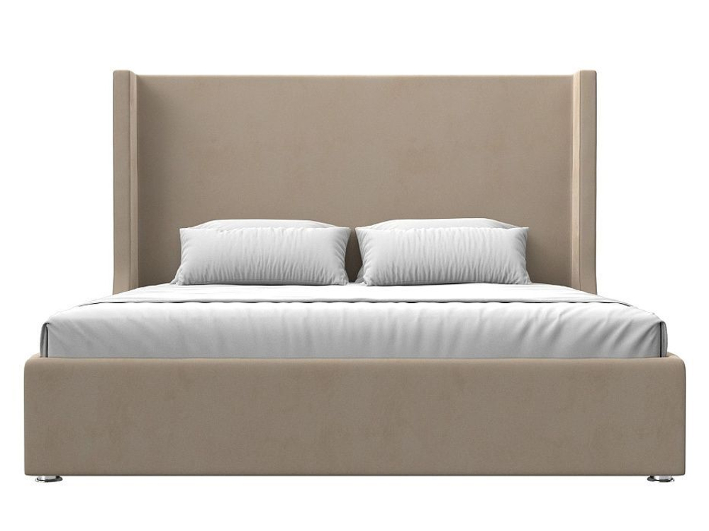 Кровать интерьерная Ларго 180, Бежевый, Велюр, 120723