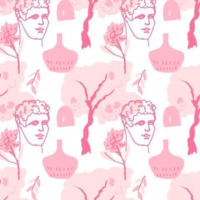 Бесшовный принт древней грецией