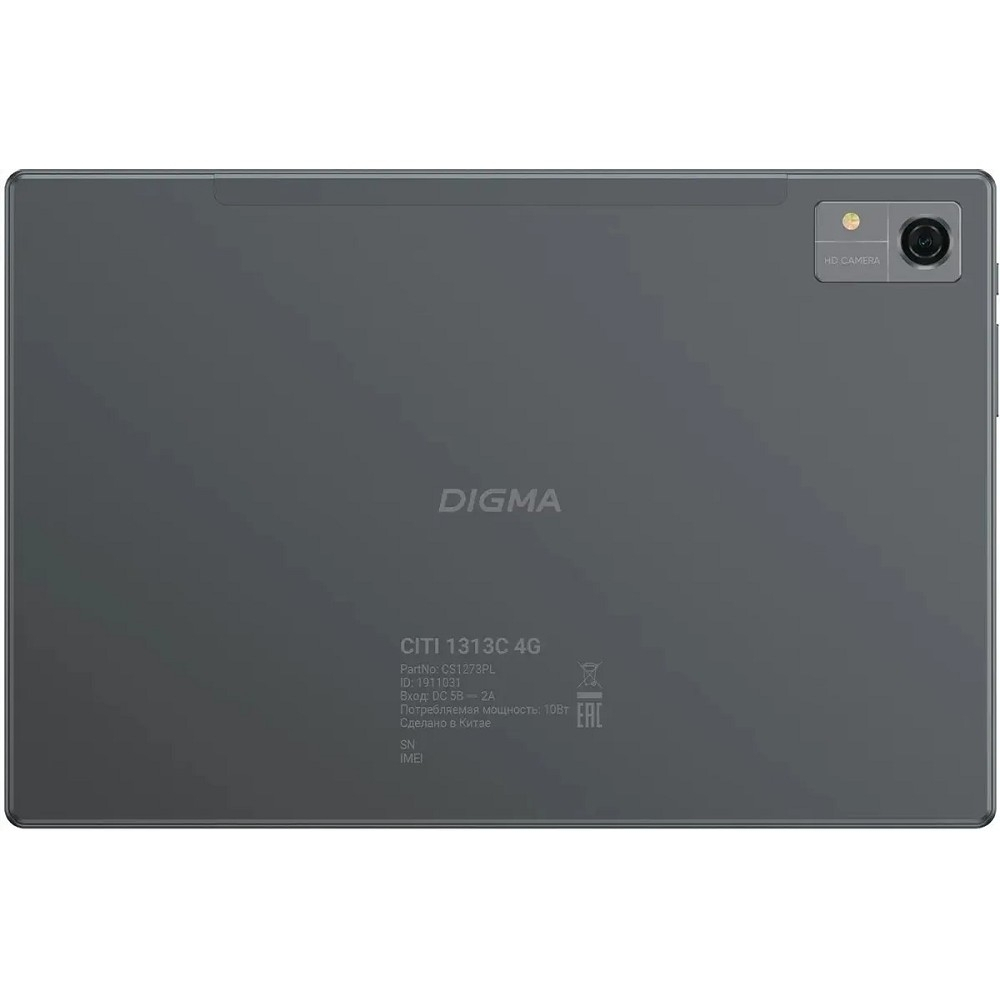 Планшет Digma CITI 1313C 4G SC9863A1 (1.6) 8C RAM3Gb ROM32Gb 10.1" IPS 1280x800 LTE Android 13 темно-серый 5Mpix 2Mpix BT GPS WiFi Touch microSD 128Gb 6000mAh (1911031)