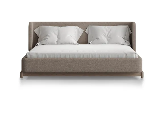 Кровать Basic спальное место 160*200 см (бежевый, букле)