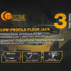 Домкрат подкатной гидравлический 3т FORSTIME FT-T825010